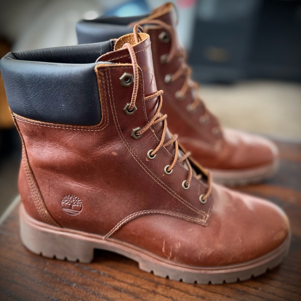 Timberland Jayne 6-inch Waterproof Brown Leather Boots